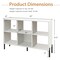 Costway 6 Cube Storage Shelf Organizer Bookcase Square Cubby Cabinet Bedroom Black/White